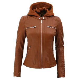 New Breathable New Design Women Leather Jackets Wholesale Ladies Short <b>Coats</b> Custom OEM - Product Image 5