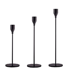 Factory Wholesale 3pcs Classical Style Matte <b>Brass</b> <b>Candlestick</b> for Exquisite Wedding Table Candle Stand Christmas Home Decor - Product Image 5