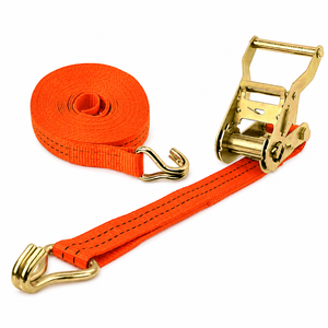 Correa de Amarre de Carga de Poliéster de Alta Tenacidad de 38 mm Resistente a la Intemperie, 1500 kg, con Ganchos en J, Calidad de Exportación para Uso en Almacenes - Product Image 1