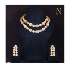 Ensemble traditionnel de belles boucles d'oreilles en argent Sterling 925 plaqué or Style Vintage pour les cadeaux de fiançailles des femmes - Product Image 1