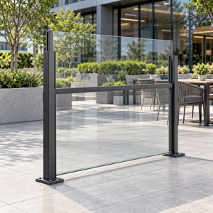 WISE COMPANY 120x150 Outdoor Powder Coated Aluminum Pergola Tempered Glass Motorized Wind System Classic Luxury Eco-Friendly - Product Image 1