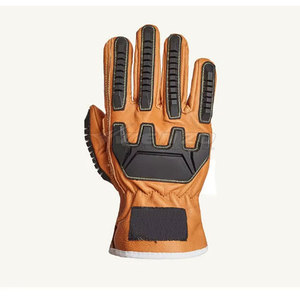 OEM Service Reasonable Price Latest Style Impact Gloves High Quality Custom Design Leather Adjustable <b>Wristlet</b> Breathable - Product Image 3
