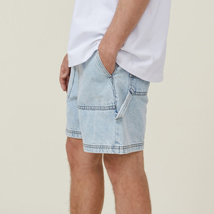 Summer Jeans Men Hip Hop Style Fashionable Short <b>Pants</b> Customized Denim Shorts Men <b>Oversized</b> <b>Cargo</b> Large Pocket Jeans - Product Image 2