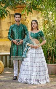 Gujrati Garba กระโปรง navratri คอลเลกชัน, ชุด Garba, อินเดีย ghaghara choli, lehenga choli, ชุดคู่สำหรับ navratri - Product Image 2