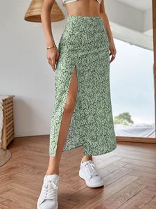 Jupe midi pour femme, style hip-hop, taille naturelle, en denim droit, écologique, respirante, avec broderies et boutons, couleur entièrement personnalisable - Product Image 6