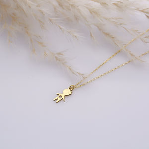 Petit pendentif charmant pour femme, collier en argent sterling 925, cadeau de mariage, bijoux faits à la main en Turquie - Product Image 6