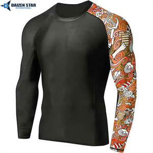 Haut de sport pour homme à manches longues, protection UV UPF50+, respirant, écologique, séchage rapide, idéal pour la natation, le surf et la gym - Product Image 3