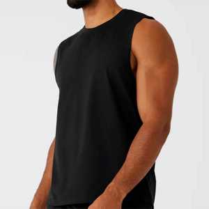 Low Moq transpirable nuevo diseño hombres camiseta sin mangas para venta en línea última llegada Fitness ropa de alta calidad hombres camiseta sin mangas - Product Image 4