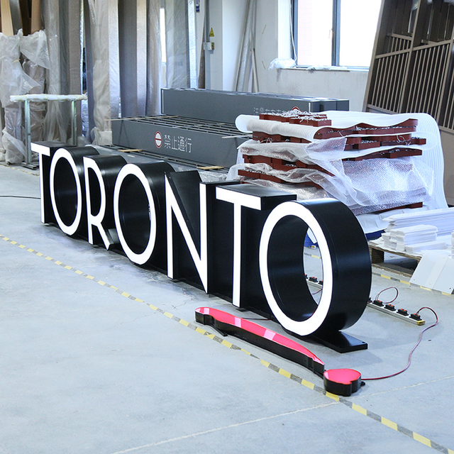Custom Company Brand Logo Sign 3d Frontlit Channel Letters Signage Illuminated Led Letter Sign for Business Events
