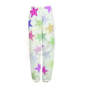 Men's High Quality Casual Athletic Fleece Jogger Men's Pants Sublimation Stars Printed Fleece Men's <b>Trousers</b> - Product Image 5