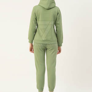 ชุดวอร์มของผู้หญิงทำจากผ้าฝ้ายชุดวอร์มของผู้หญิงแบบผ้าต่ำ - Product Image 3