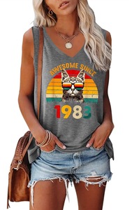 Camisetas sin mangas de sublimación de punto informales para mujer Diseño sin mangas transpirable con logotipo personalizable en la parte delantera Nueva colección - Product Image 6