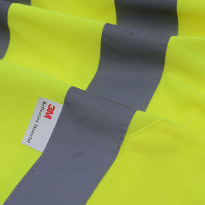 Camisa de manga corta de alta visibilidad totalmente personalizada al por mayor con rayas reflectantes ropa de trabajo Polo camisa de seguridad logotipo personalizado - Product Image 4