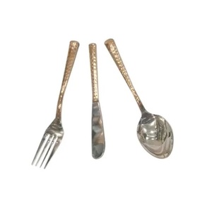 Top Trending New Brass Antique Hotel Home Decor Kitchenware Catering Usage Solid Cutlery Spoon <b>Flatware</b> <b>Set</b>. - Product Image 6