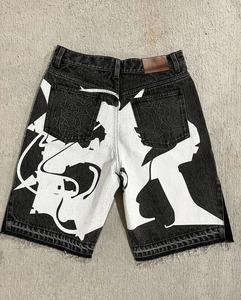 2025 personnalisé hommes Fitness athlétique coton survêtement Shorts haute qualité en détresse broderie 100% coton matériel - Product Image 4