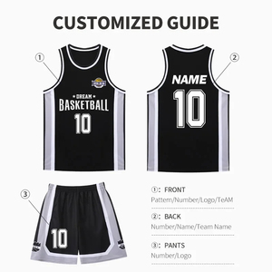 Uniforme de Baloncesto Juvenil Personalizado Reversible por Sublimación, Conjuntos de Ropa de Baloncesto de Nuevo Estilo, Mejor Precio - Product Image 3