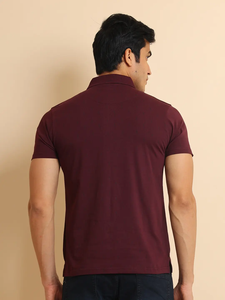 Modern Trendy 100% Cotton for Polo Neck Camiseta de media manga para hombres Ropa informal con bolsillo en el pecho para cada ocasión - Product Image 6