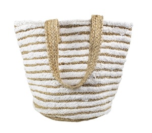 Sac fourre-tout en jute pour femme, style bohème, ouvert, pour l'été, la plage, les voyages, l'usage quotidien, écologique, durable, sac à bandoulière - Product Image 1