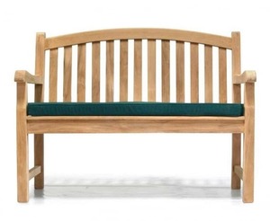Chaises de salle à manger en teck de qualité supérieure avec sièges en mousse souple et tissu lisse - Product Image 2