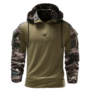 OEM Custom Logo High Quality Cotton Polyester Stylish Streetwear Men's Winter Camouflage Hoodies Plus Size Essential Hot Sale - Product Image 1