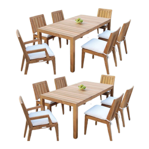 Juego de comedor de diseño moderno y lujoso, mesa de comedor y silla de madera maciza para restaurante, directo de fábrica - Product Image 2