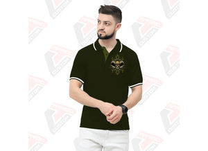 เสื้อยืดลายทางของผู้ชายที่เป็นเอกลักษณ์สำหรับเสื้อโปโลผ้าเดนิมผ้าลูกฟูกระบายอากาศทันสมัยเป็นมิตรกับสิ่งแวดล้อมสำหรับการปะติดเก๋ไก๋ในฤดูร้อน - Product Image 3