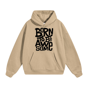 Sudadera con Capucha para Hombre, Invierno, con Cierre, de Algodón y Felpa, Transpirable, Lisa, Teñida, 300g, Estilo Casual, Moda Urbana, Ajuste Regular - Product Image 3