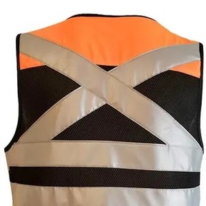 Gilet haute visibilité pour hommes sur mesure respirant qualité supérieure anti-rides nouveau design cousu style décontracté toile prix de gros - Product Image 2