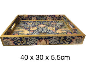 Best Home Decor Metal and Enamel Dish with Traditional Bird Design 8-Inch Meenakari Tray for Dinnerware Use - Product Image 4