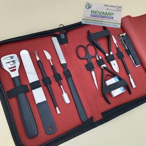 Vente chaude 10-en-1 en acier inoxydable manucure pédicure ensemble personnalisé professionnel ongles Kits emballage écologique nouveau populaire - Product Image 5