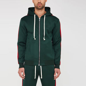 Nueva llegada por encargo al por mayor precio transpirable 100% algodón tela transpirable conjuntos de dos piezas hombres chándales - Product Image 5