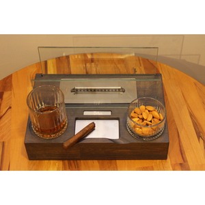 Cenicero de Cigarros con Diseño Clásico y Logotipo Personalizado, Decoración de Interiores para el Hogar, Vidrio y Madera, Multiusos, Regalo de Fábrica, Nuevo - Product Image 6