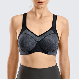 Soutien-gorge de sport respirant à maintien élevé avec bretelles réglables, tissu extensible léger pour le yoga, la salle de sport, l'entraînement et les activités de plein air - Product Image 3