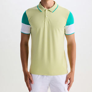 Nouveauté T-shirt polo pour hommes avec logo personnalisé de haute qualité vente en gros de chemises avec broderie décoration tissu solide - Product Image 1