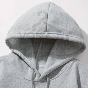 Survêtement d'hiver personnalisé de meilleure qualité pour hommes 100% coton grande taille sérigraphié col à capuche motif solide - Product Image 4