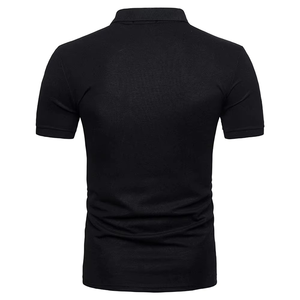 Chemise en tricot pour homme, décontractée, slim, streetwear, unie, nouvelle collection été, anti-froissement, imprimé par sublimation, couleur en gros - Product Image 5