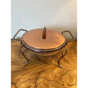 Brass Designer Serving <b>Dish</b> With Gold Color and <b>Stand</b> Kitchenware Tabletop Decorative Food Serving and Warming Casserole <b>Dish</b> - Product Image 5