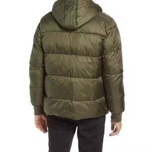 Veste pour hommes vestes pour hommes nouvelle vente en gros meilleur hiver chaud fermeture éclair à capuche matelassé doudoune épais duvet bouffant dernières couleurs - Product Image 2