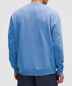 Sweat-shirt à col rond avec logo personnalisé en coton molletonné épais Fabricant OEMODM Poignets côtelés Approvisionnement en gros en vrac - Product Image 2