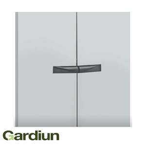 Armoire haute en résine pour rangement de jardin Tavira 2 balais | Fournitures de jardin extérieur | Produit prêt à être expédié depuis l'Espagne - Product Image 3