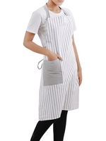Tablier de cuisine sans manches en coton teint en fil 100% de la série Neolino, gris, 70x90cm, logo personnalisé, style classique du Tamil Nadu, 1-4