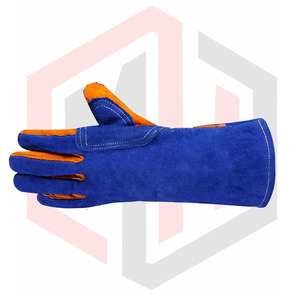 Gants de soudage en cuir de 14 pouces Gants de travail de sécurité résistants à la chaleur Gants industriels à longue manchette Vente en gros - Product Image 3