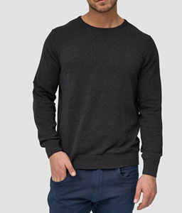 Jersey de manga larga con diseño elegante de gran tamaño hecho a medida liso, precio al por mayor, sudadera de algodón 100% para hombre - Product Image 6