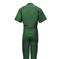 Overol de Trabajo 2026, Ropa de Trabajo Protectora, No Tóxica, de Poliéster Transpirable, Corte Holgado, Cinturón Ajustable, Color Azul Sólido, Corto