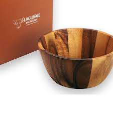 Cuenco de madera de alta calidad para ensalada y comida, tazón de madera personalizado hecho a mano para utensilios de cocina - Product Image 6