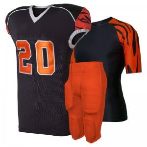 Conjuntos transpirables de uniformes de fútbol americano de talla grande impresos personalizados al por mayor - Product Image 2