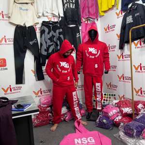 <b>Men</b> Tracksuit 2-Piece Distressed Long Sleeve Streetwear Fleece Front Acid Wash Embroidered Hoodie Sweat Pant <b>Sets</b> - Product Image 6