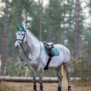 Capó de oreja de caballo de ganchillo transpirable, diseño ligero lavable, capó de mosca ecuestre hecho en Pakistán para un rendimiento cómodo - Product Image 6