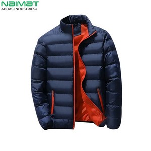 Chaqueta Acolchada con Capucha para Hombre, Talla Grande, Transpirable, Cuello Alto, Impermeable, Resistente al Viento, Ecológica, Personalizada con Letras - Product Image 5
