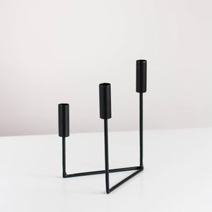Classy Elegant <b>Black</b> Iron Candle <b>Holder</b> Best Finished New Design Metal Candle <b>Holder</b> <b>Candlestick</b> for Home Decoration Top Quality - Product Image 1
